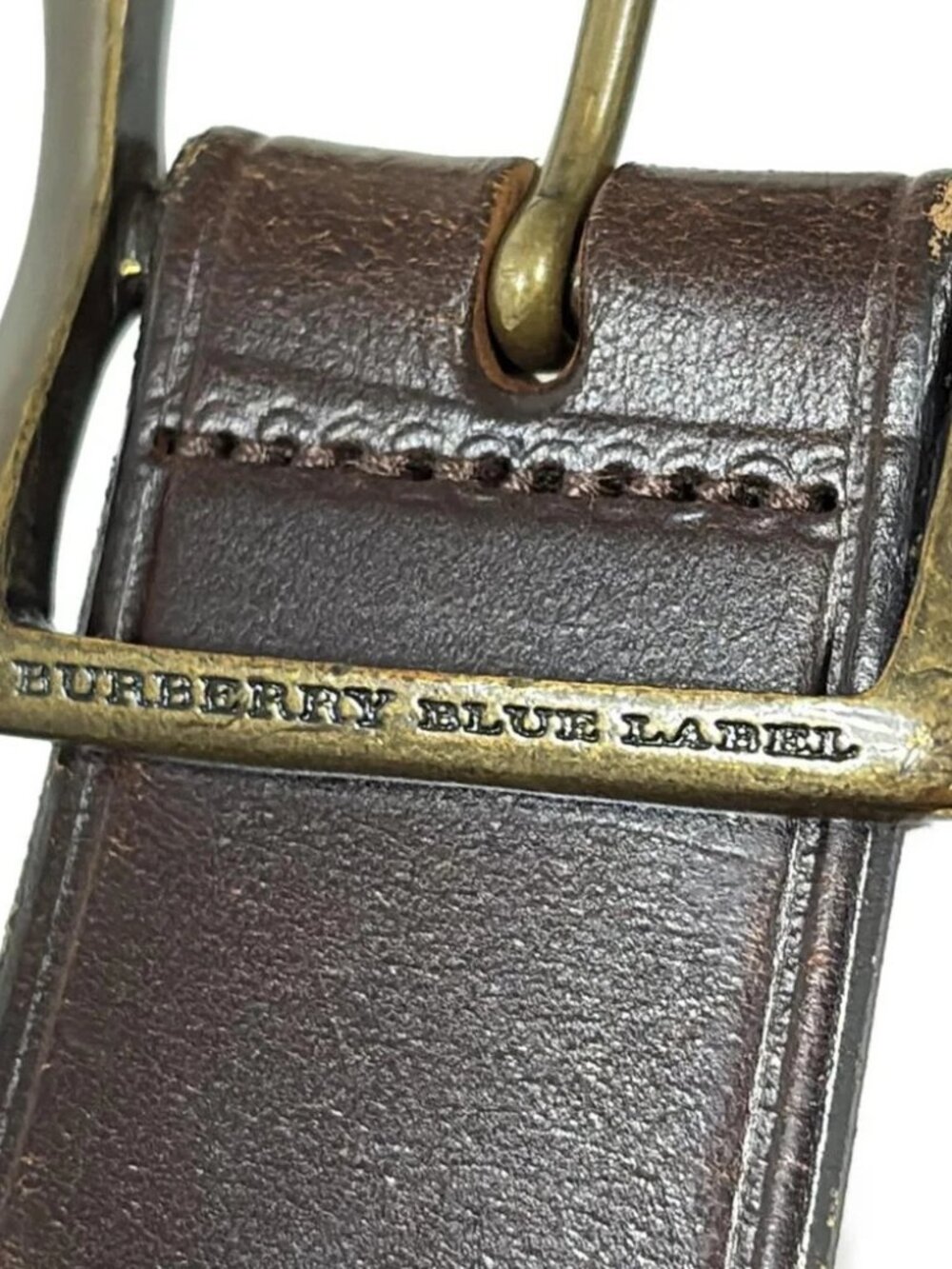 Burberry Blue Label - Dark Brown Leather Hardware Belt - Picture 4 of 4